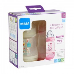 BIB A-C 160 ML ROSE + BLANC MAM 5123322