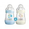 BIB A-C 160ML BLEU+BLANC X2 MAM 5123339