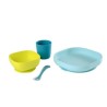 COFFRET REPAS SILICONE 4PCS BLUE BEABA 913428 COFFRET REPAS SILICONE 4PCS BLUE BEABA 913428