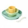 COFFRET REPAS SILICONE 4 PCS YELLOW BEABA 913436 COFFRET REPAS SILICONE 4 PCS YELLOW BEABA 913436