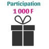 CHEQUE CADEAU DE 1 000 F CFP