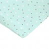 DRAP HOUSSE 70X140 AQUA ETOILE GRIS POYET 1901321