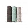 LANGES 70X70 UNI MIXTE GRIS VERT NOVATEX 8135034
