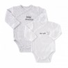 LOT DE 2 BODY ML BEBE DOUCEUR 1M NOVATEX 8092104