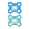 LOT DE 2 SUCETTE COMFORT 0M+ BLEU MAM 6295555