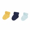 CHAUSSETTE LOT 3 0-6M MARINE JAUNE NOVATEX 8075078