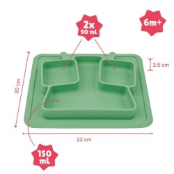 ASSIETTE A COMPARTIMENT ANTI DERAPENTE B005215