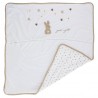 COUVERTURE NAISSANCE 80X80 ETOILE ET LAPIN