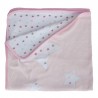 COUVERTURE NAISSANCE ROSE 80X80 NEO16ROSE
