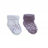 LOT 2 PAIRES CHAUSSETTE LILAS 0-6MOIS 2300360