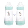 BIBERON EASY START ANTI COLIQUE DEBIT 2  lot de 2  260ml MAM 628531