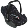 HOUSSE SIEGE AUTO GP 0 ROMANTIC LEAVES BLACK