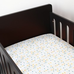 DRAP HOUSSE FEUILLES 60X120CM NOVATEX 8151016