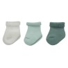 LOT 3 PAIRES CHAUSSETTE 0-6M SAPIN/ECRU/SAUGE