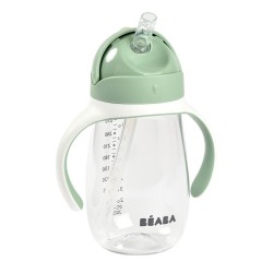 TASSE PAILLE 300ML SAGE GREEN BEABA 913533