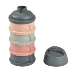 BOITE DOSEUSE 4CPTS MINERAL GREY PINK BEABA 911713