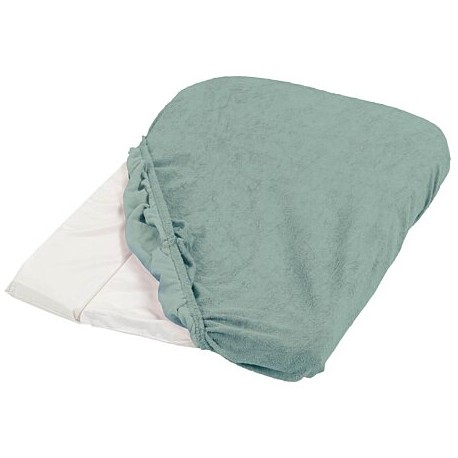 LOT DE 2 HOUSSE MATELAS A LANGER VERT SAUGE 156071