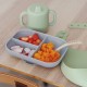 SET REPAS SILICONE ESSENTIEL GRIS/VERT 913556