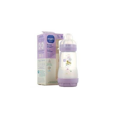 BIBERON EASY START ANTI COLIQUE 260ML LILAS MAM