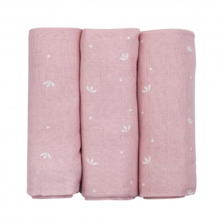 LOT 3 LANGES PETALE ROSE NOVATEX 8135048