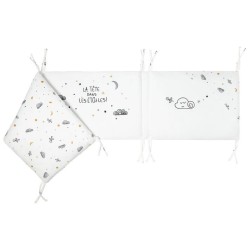 TOUR DE LIT ADAPTABLE ETOILES FILANTES 40X180