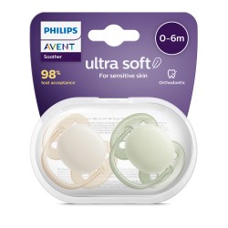 SUCETTE ULTRA SOFT 0-6M MIX X2 AVENT SCF091/32