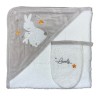 SORTIE DE BAIN + GANT LAPIN GALATEXE LAP106