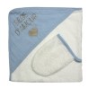 SORTIE DE BAIN + GANT DODO BLEU GALATEXE DODO106BL