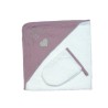 SORTIE DE BAIN + GANT DODO ROSE GALATEXE DODO106ROSE