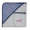 SORTIE DE BAIN + GANT FISH GALATEXE FISH106