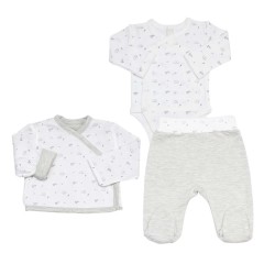 KIT 3 PCS GRIS 3M BODY + PANTALON + VESTE 8073028