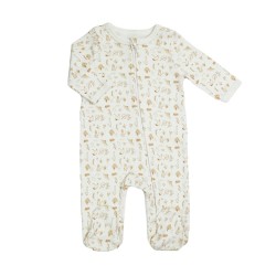 PYJAMA COTON ZIP AOP ECRU 3M NOVATEX 8102355
