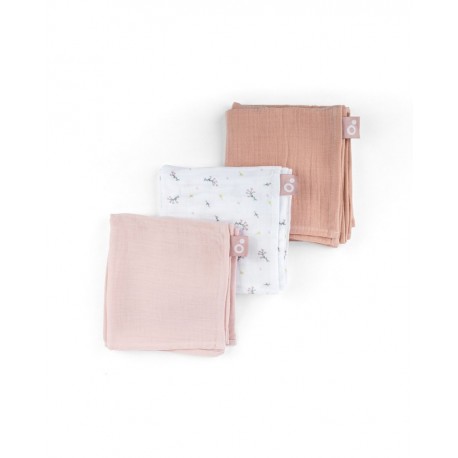SET 3 LANGES LOVELY FLOWER PINK  BABYMOOV 34001003