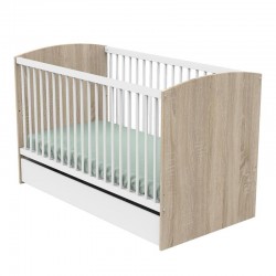 LITTLE BIG BED 70X140 ACCESS BOIS BLANC SAUTHON