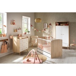 LITTLE BIG BED 70X140 ACCESS BOIS BLANC SAUTHON