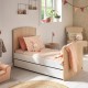 LITTLE BIG BED 70X140 ACCESS BOIS BLANC SAUTHON