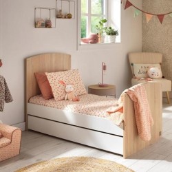 LITTLE BIG BED 70X140 ACCESS BOIS BLANC SAUTHON