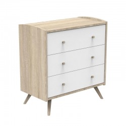 COMMODE 3 TIROIRS ACCESS BOIS BLANC SAUTHON KG161A