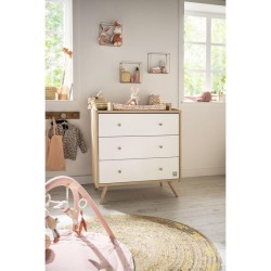COMMODE 3 TIROIRS ACCESS BOIS BLANC SAUTHON KG161A