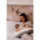 COUSSIN DE MATERNITE JERSEY GRIS NID D ABEILLE