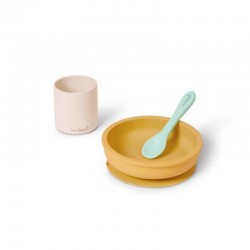 SET ALIMENTATION SILICONE NORDIC MIX MOUTARDE 1744
