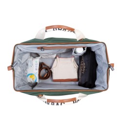 MOMMY BAG LARGE SIGNATURE CANVAS GREEN CWBBSCGR