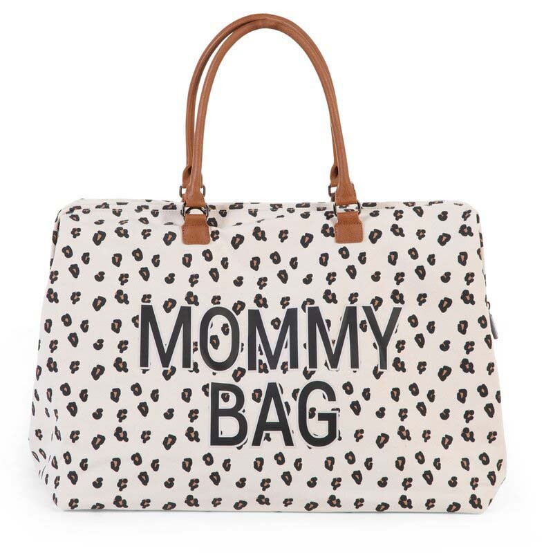 MOMMY BAG LARGE CANVAS LEOPARD CWMBBLEO
