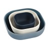 LOT 3 BOLS SILICONE GIGOGNE NIGHT BLUE BEABA 91356