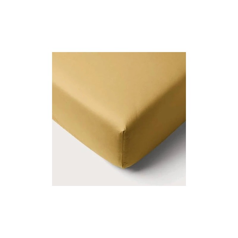 DRAP HOUSSE JERSEY 60X120 MOUTARDE POYET 1901537