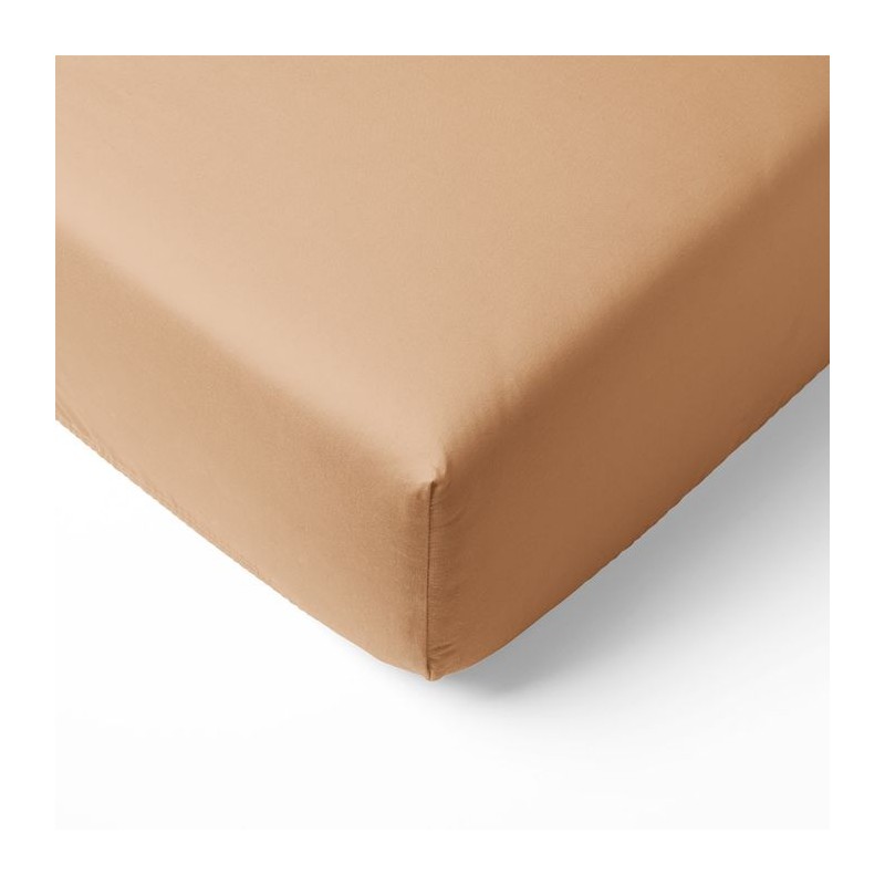 DRAP HOUSSE JERSEY 70X140 CARAMEL POYET 1901565