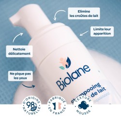 SHAMPOING CROUTES DE LAIT BIOLANE BSCL150EXP