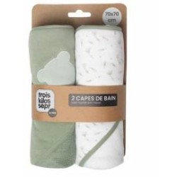 LOT DE 2 CAPE DE BAIN OURS...